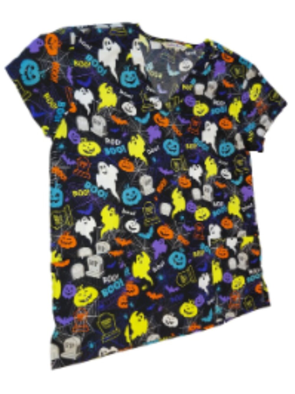 Gabby Brooke Halloween Scrub Top Women's Size Medium